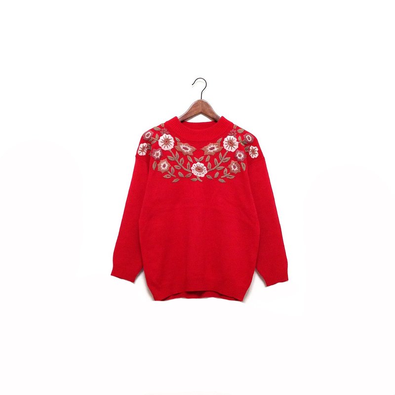 Priceless knew │ │ dimensional embroidery flower VINTAGE / MOD'S - Women's Sweaters - Other Materials 