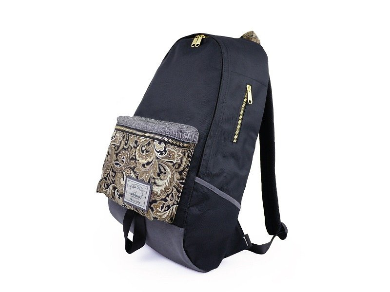 Matchwood Infantry Waterproof Laptop Backpack Travel Bag Mountaineering Bag Backpack 17-inch - กระเป๋าเป้สะพายหลัง - วัสดุกันนำ้ สีดำ