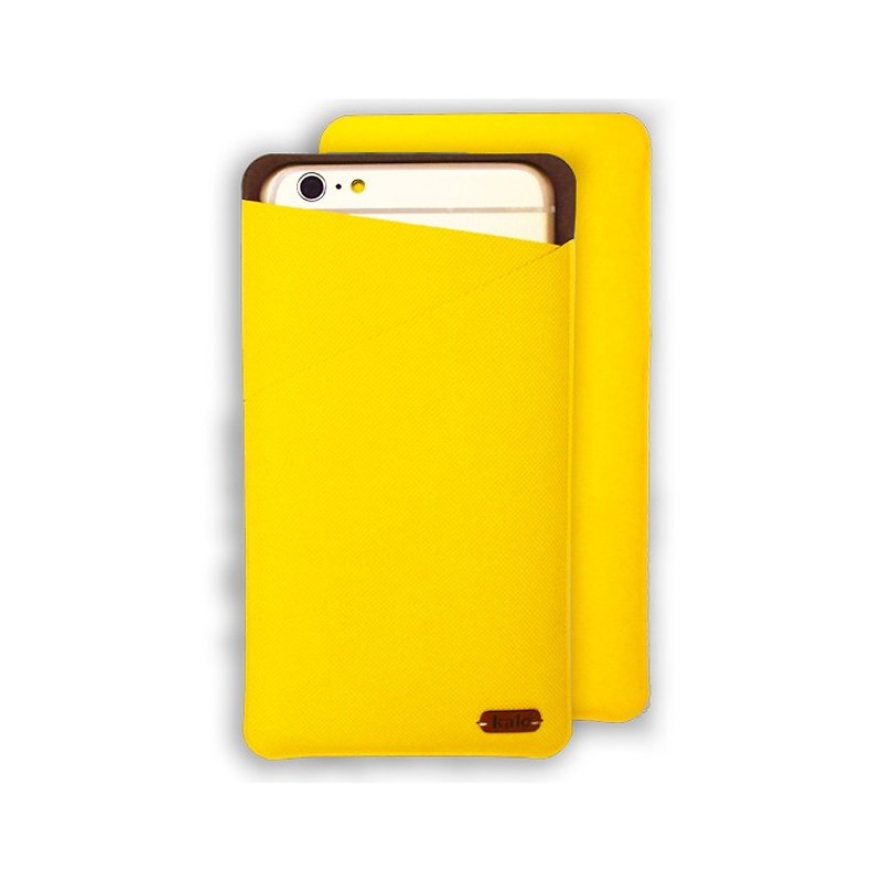 【Kalo】Kalo iPhone6 Fit Bag /iPhone フィットレザーポーチ/ スマホカバー - スマホケース - 防水素材 イエロー