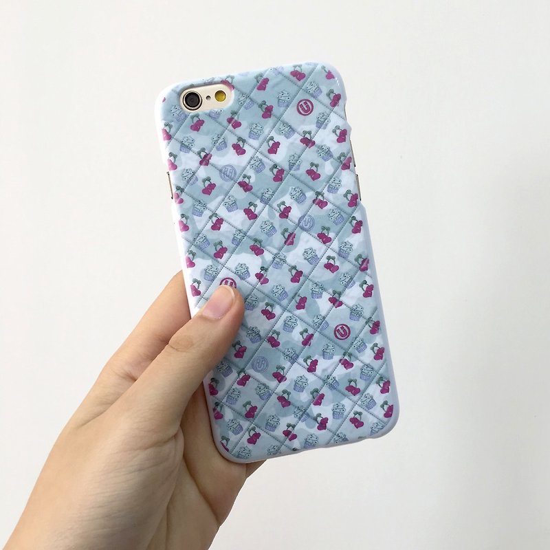 Cupcakes & Cherry Print Soft / Hard Case for iPhone X,  iPhone 8,  iPhone 8 Plus,  iPhone 7 case, iPhone 7 Plus case, iPhone 6/6S, iPhone 6/6S Plus, Samsung Galaxy Note 7 case, Note 5 case, S7 Edge case, S7 case - Other - Plastic 