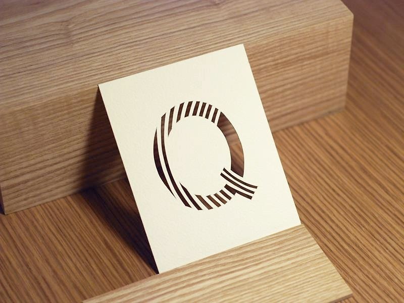 jainjain's simplified hand-made letter card for him/her Raeche / Q - Cards & Postcards - Paper White