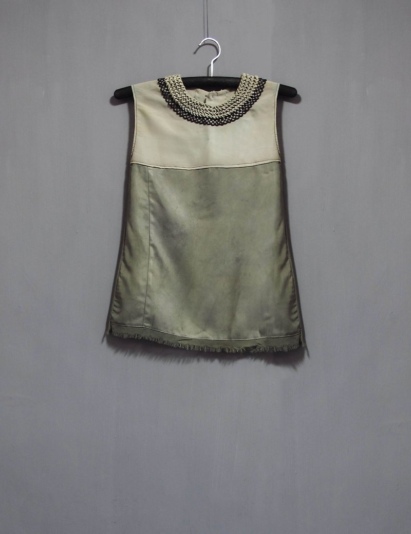 Wahr_ wrinkled collar shirt - Women's Tops - Other Materials 