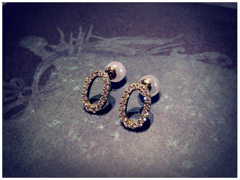 Minertés = Circle of Light Earrings - Earrings & Clip-ons - Gemstone Gold