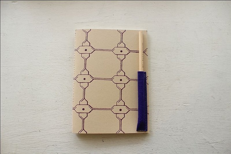 【ZhiZhiRen】厵| Sewing Notebook-Yancheng Iron Window-Purple - Notebooks & Journals - Paper Purple