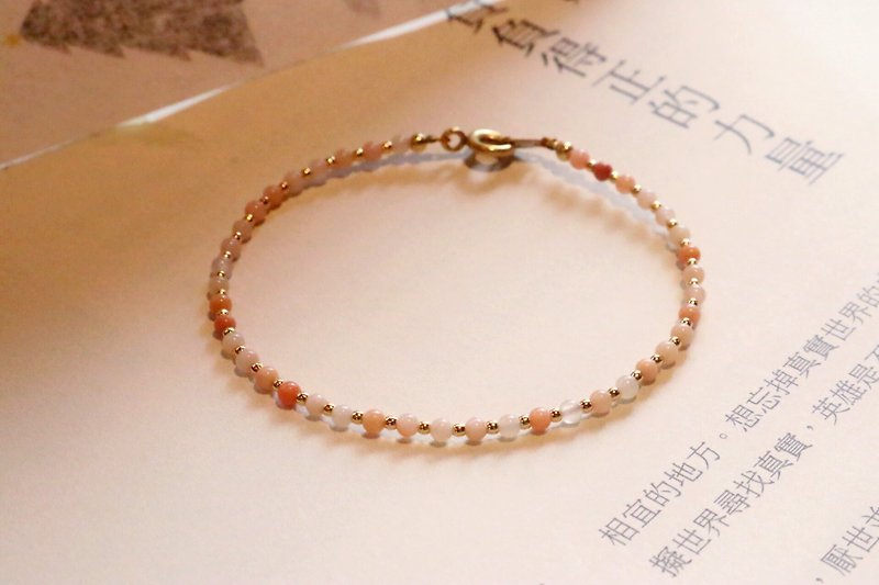 Opal bracelet 0342（500） - สร้อยข้อมือ - เครื่องเพชรพลอย สีส้ม