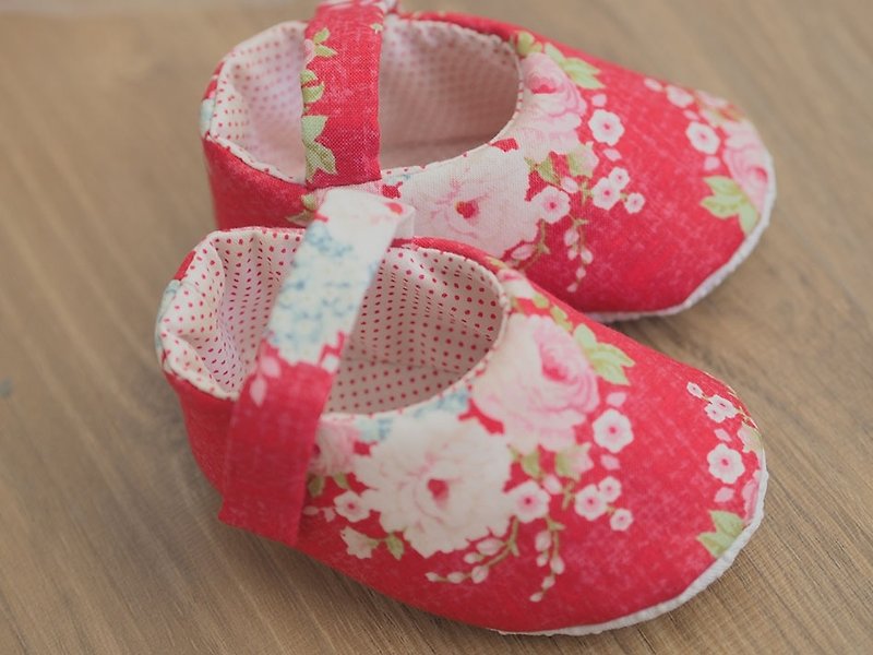 喜洋洋嬰兒鞋(大寶寶) - 男/女童鞋 - 其他材質 紅色
