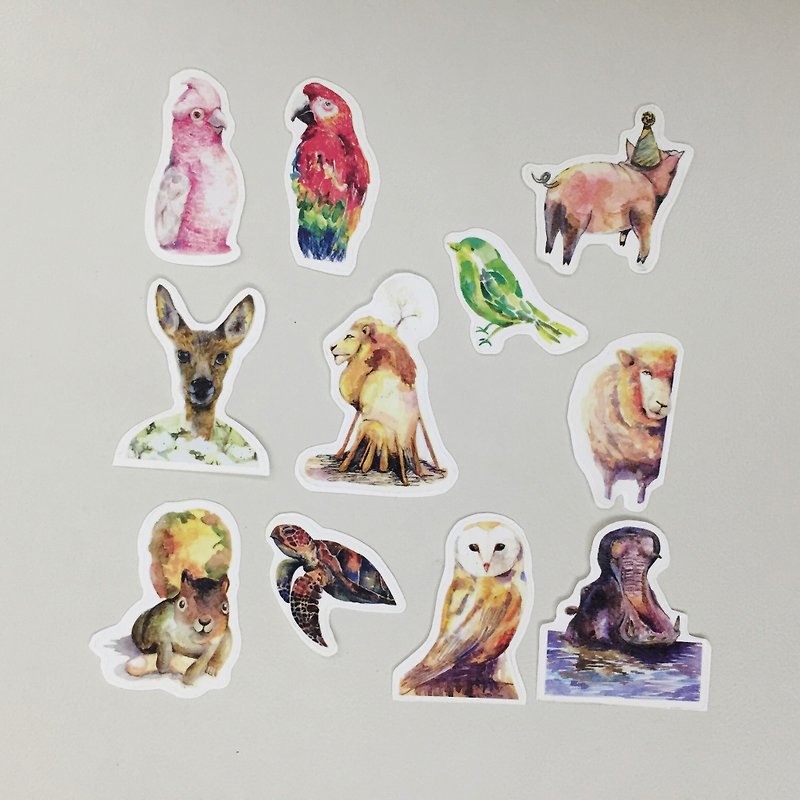 Animal stickers (middle) - Stickers - Paper Multicolor