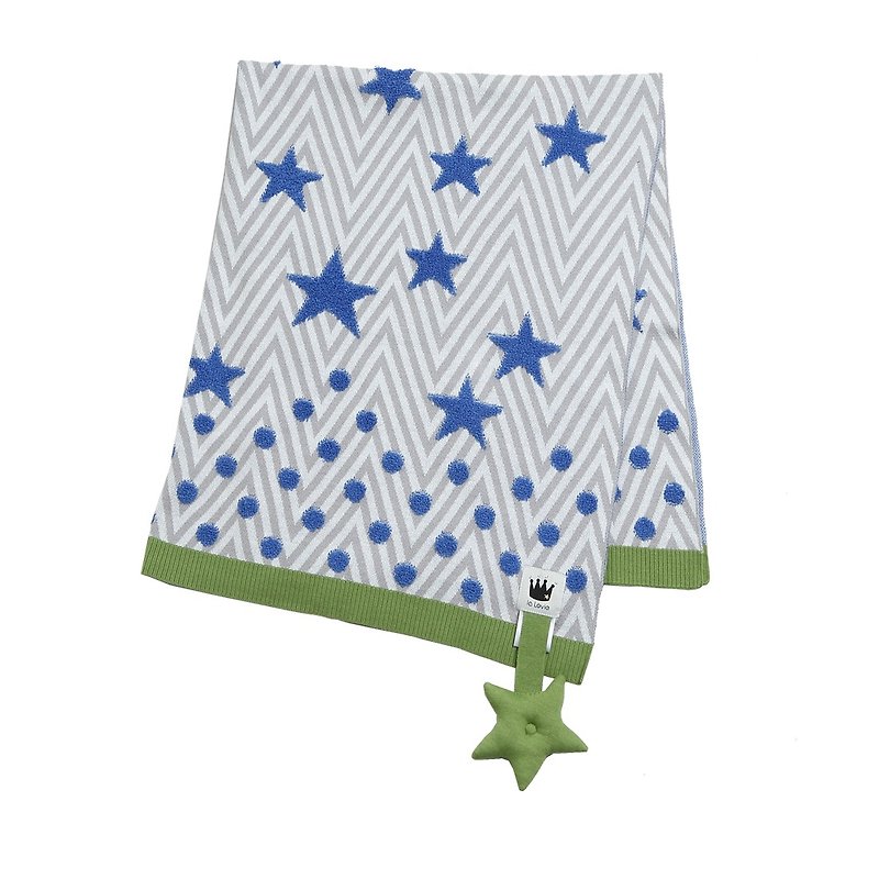 獵戶星有機棉嬰兒毯子_藍色 - 圍兜/口水巾 - 其他材質 藍色