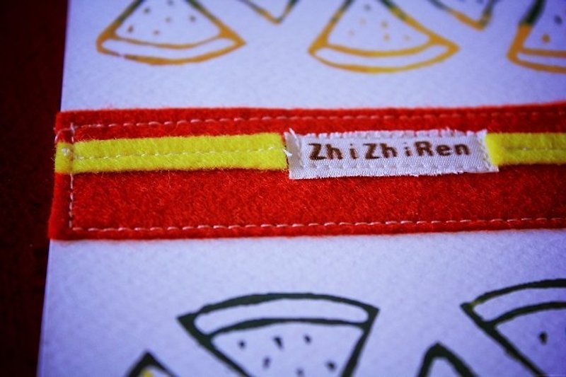 【ZhiZhiRen】衷於手作－西瓜明信片 - 心意卡/卡片 - 紙 紅色