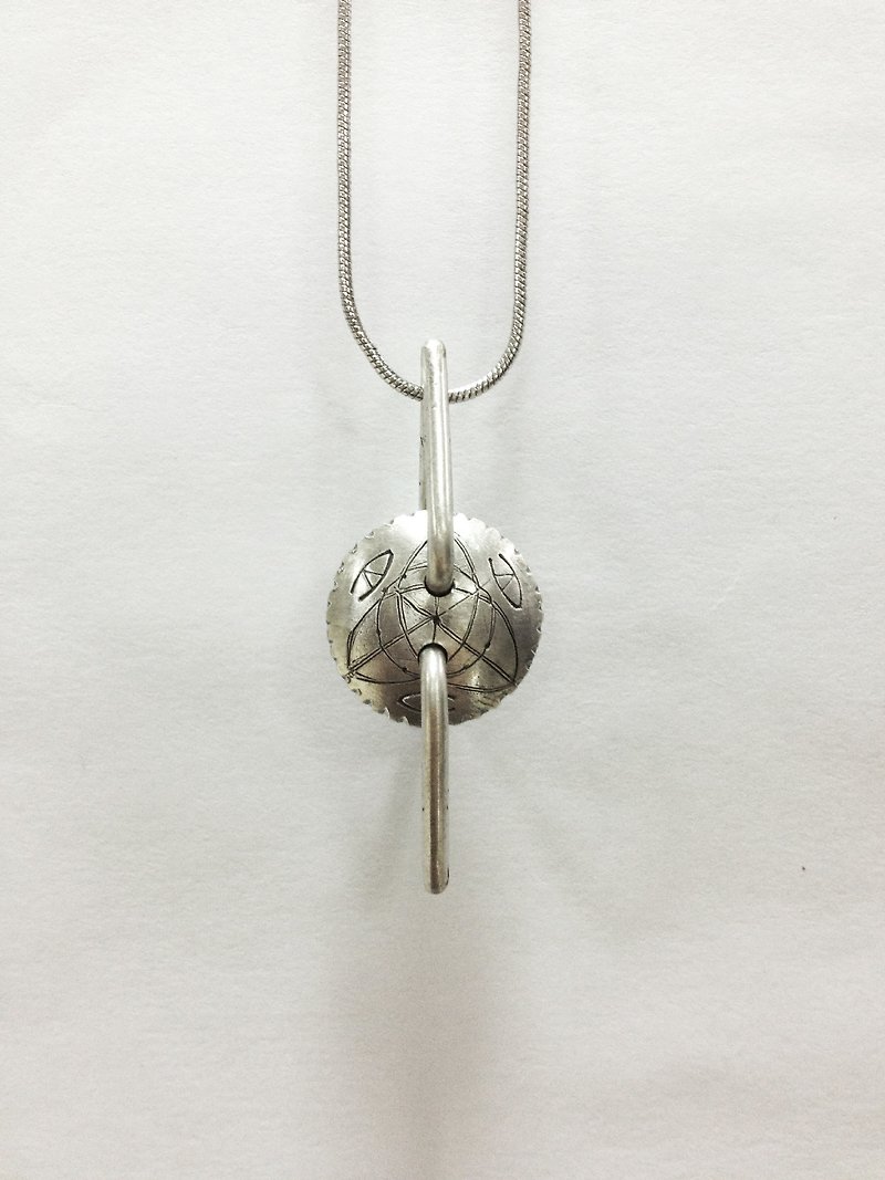 Geometry One-Sterling Silver Pendant Necklace | Geometry - Necklaces - Other Metals Gray