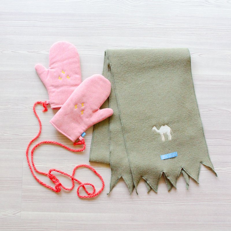 （完売！）☁暖かい鹿革手袋スカーフグループ☁ - スカーフ - その他の素材 多色