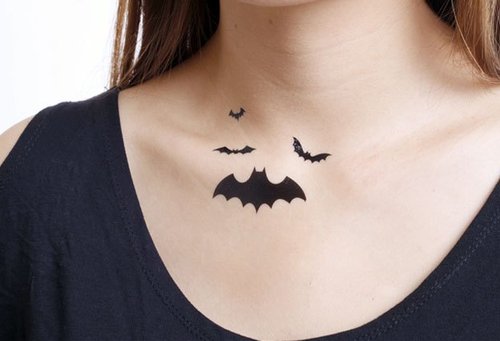 surprise tattoos / 蝙蝠飞翔 刺青 纹身贴纸