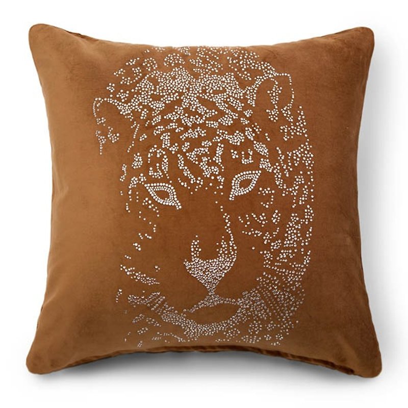 [GFSD] Rhinestone Boutique-Fashion Trainer-[Smart Leopard] Pillow-Amber Brown - หมอน - วัสดุอื่นๆ สีนำ้ตาล
