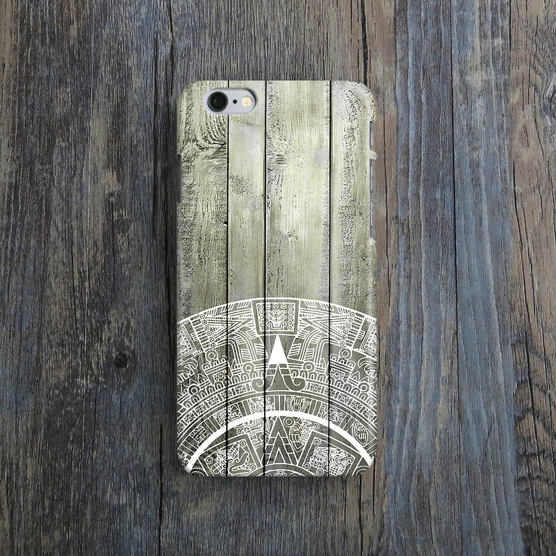 OneLittleForest-Original Phone Case-iPhone-Aztec Totem - เคส/ซองมือถือ - พลาสติก สีนำ้ตาล