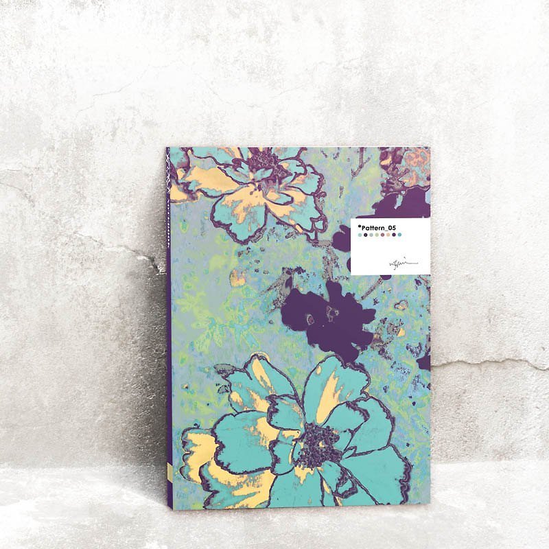 RIP YOUR BOOK-Pattern_05 Notebook - Notebooks & Journals - Paper Green