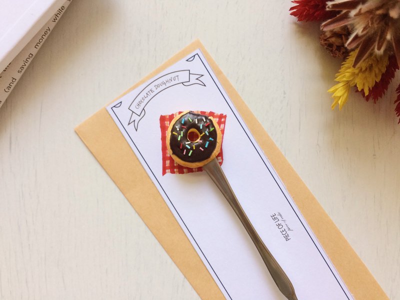 巧克力甜甜圈/Chocolate Doughnut - 其他 - 黏土 咖啡色