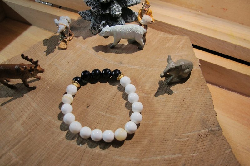 ▲ daytime sky / handmade original stone bracelet - Metalsmithing/Accessories - Other Materials White