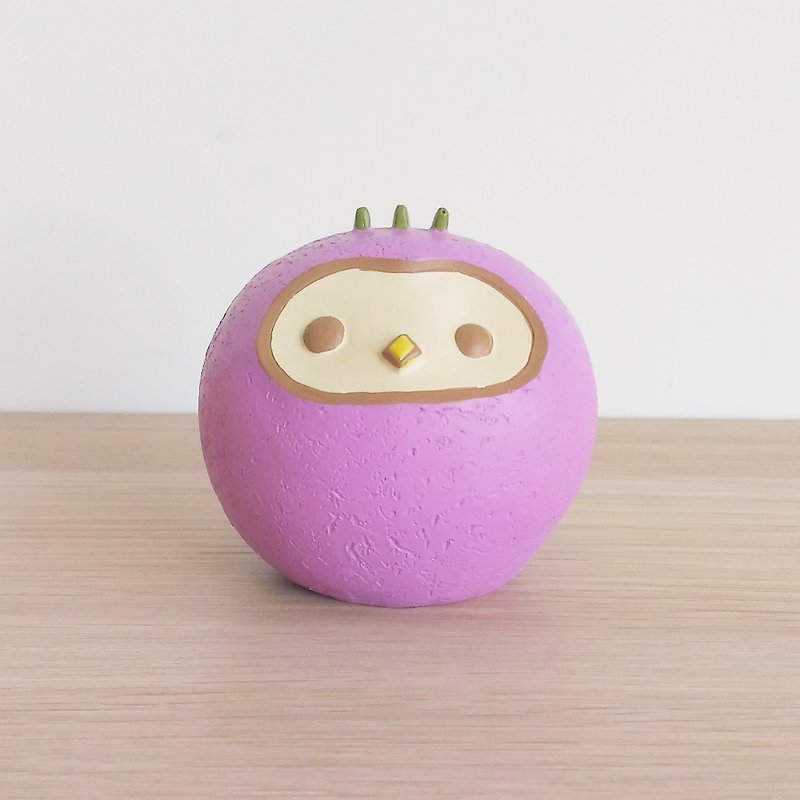 Owl tabletop decoration - Stuffed Dolls & Figurines - Resin Purple