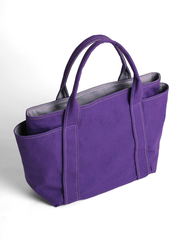 Universal shoulder bag - Purple (Large) - กระเป๋าแมสเซนเจอร์ - ผ้าฝ้าย/ผ้าลินิน สีแดง