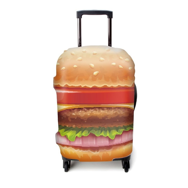 Elastic box cover │ super burger [L number] - Luggage & Luggage Covers - Other Materials Orange
