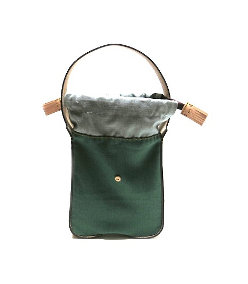 Beam port bag / thick slices small toast Toast Bag Green - Handbags & Totes - Other Materials Green