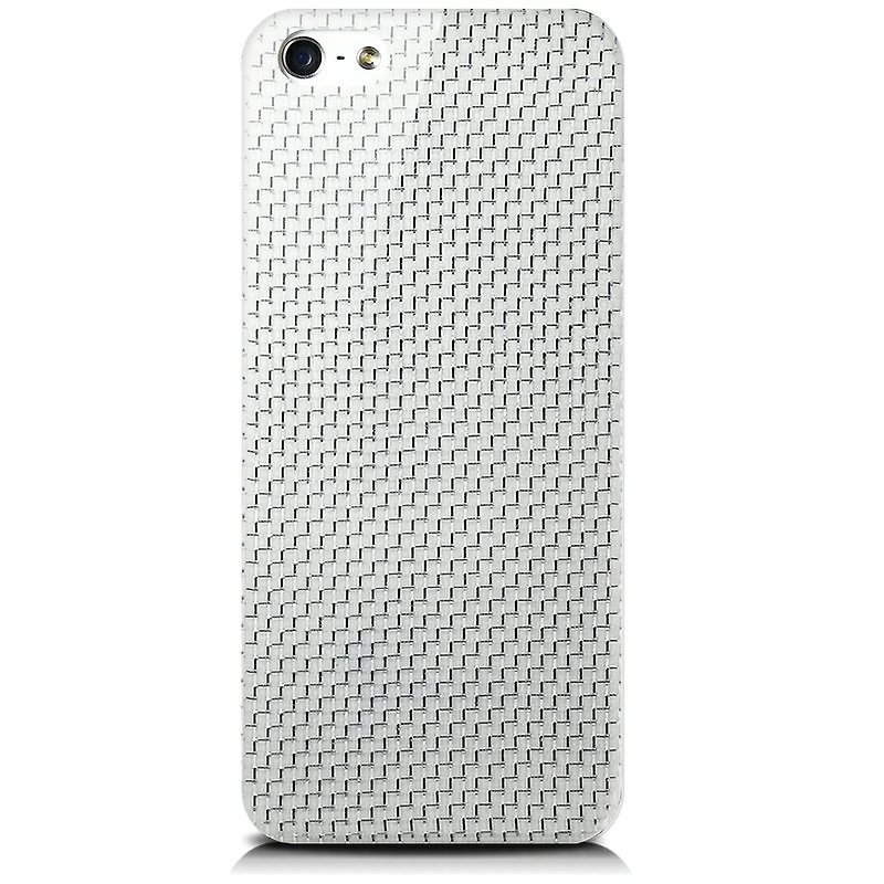 monCarboneシースプラス] [iPhone SE / 5S / 5カーボンファイバーケース（ホワイト） - スマホケース - その他の素材 ホワイト