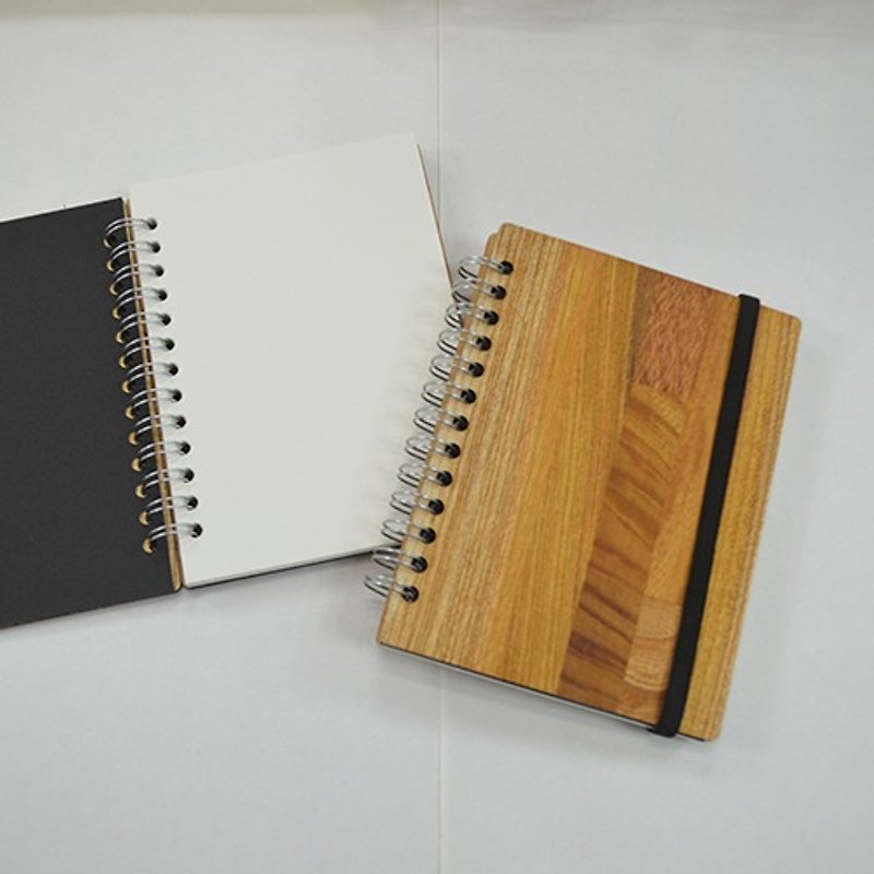 A6 portable account, can add custom mine engravings, portable notes - Notebooks & Journals - Wood 