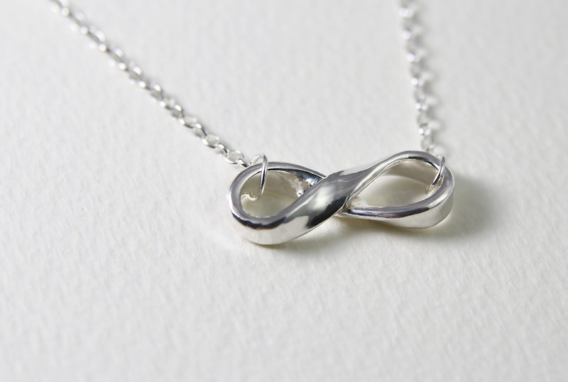 <Engraving Accepted> Sterling Silver Necklace / Infinity - สร้อยคอ - เงินแท้ สีเงิน