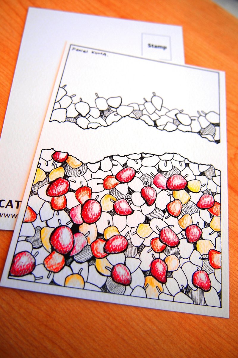 Postcard-Fruit Drop - Cards & Postcards - Paper Red