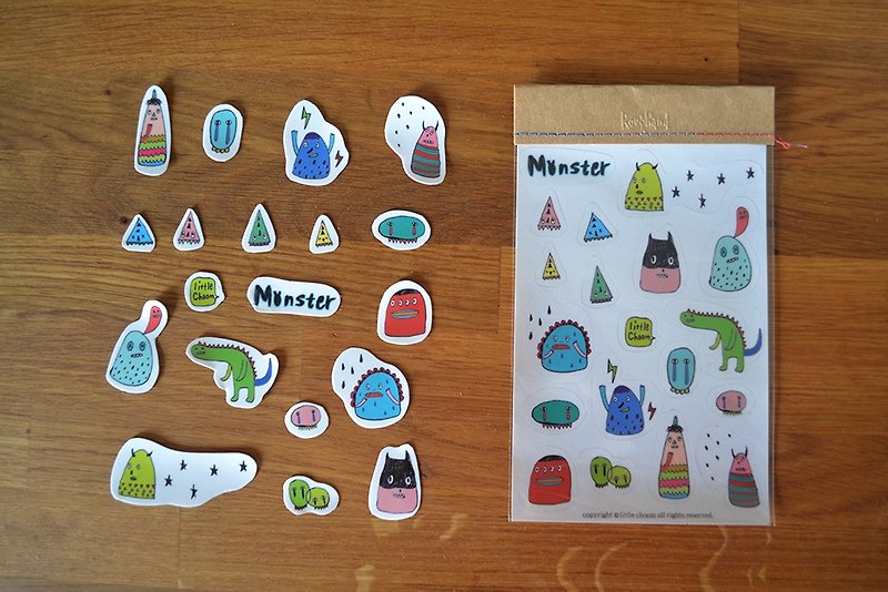 ✭Roughand x little choom Monster Sticker - Stickers - Paper 
