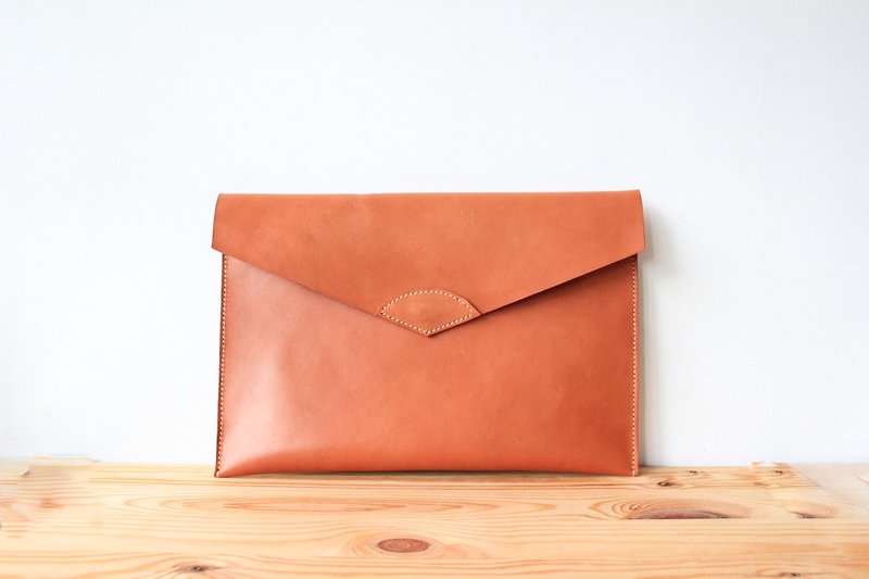 Shekinah Handmade Leather - Mac air 15 吋 leather case - Laptop Bags - Genuine Leather Brown