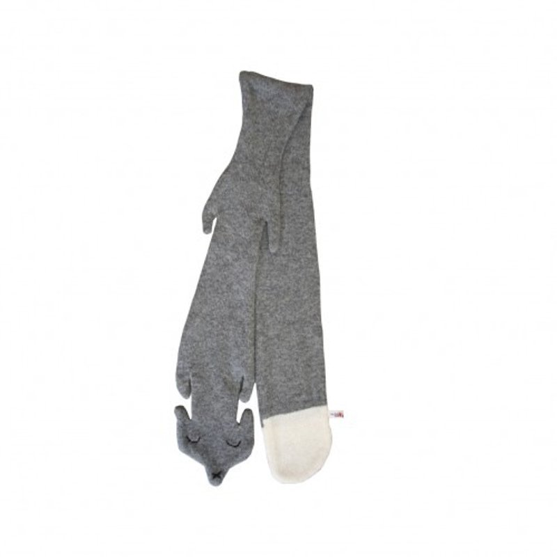 【換季特賣】Fox 純羊毛圍巾-灰 | Donna Wilson - 圍巾/披肩 - 其他材質 灰色