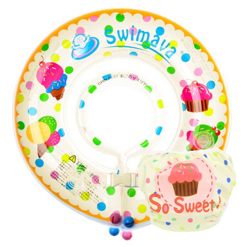 Swimava 臺灣總代理 Swimava 雪糕嬰兒游泳脖圈/尿褲套裝組
