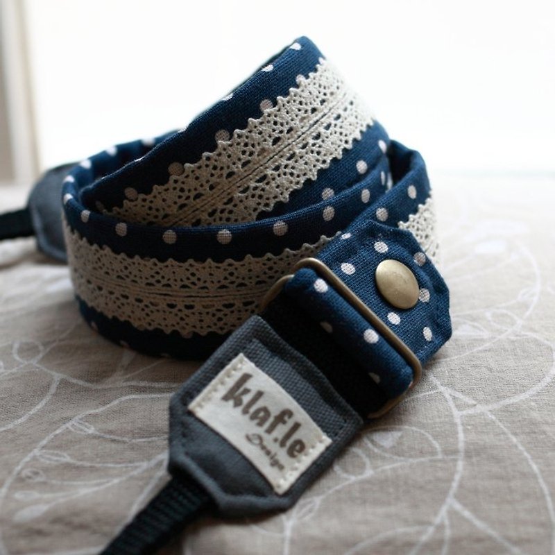 [Ke Leifu music] Detachable Hand Strap Custom / Classic lace - blue - for monocular / micro monocular - Cameras - Other Materials 