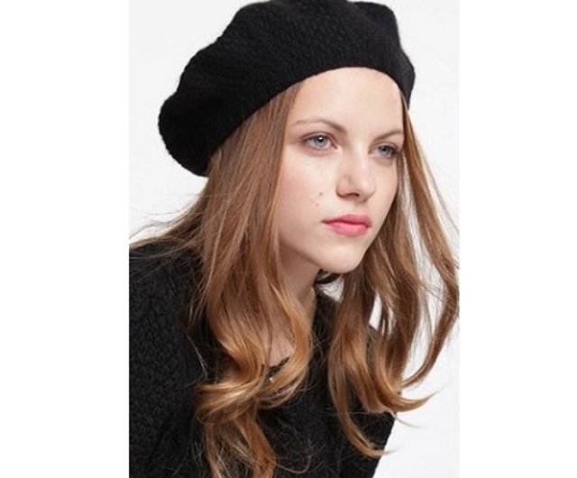 Black best sale cashmere beret