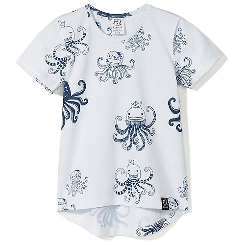 2015 spring and summer kukukid full version octopus cotton top (dark  blue/white) - Shop lillian-baby Other - Pinkoi