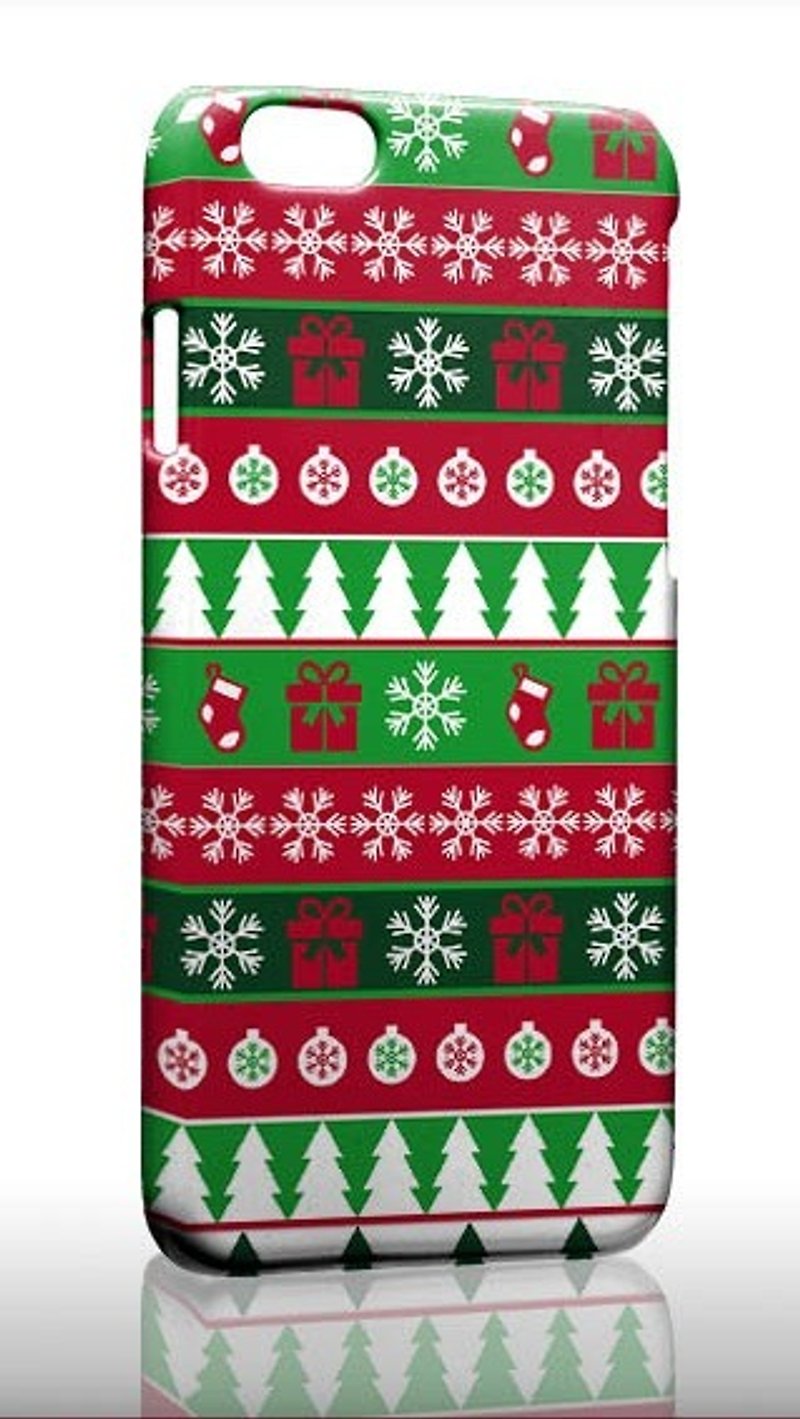 Christmas gift pattern iPhone X 8 7 6s Plus 5s Samsung S7 S8 S9 phone case - เคส/ซองมือถือ - พลาสติก หลากหลายสี