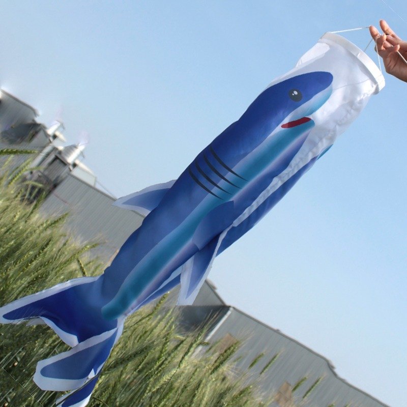 90CM 好鯊魚旗 - 擺飾/家飾品 - 其他材質 藍色