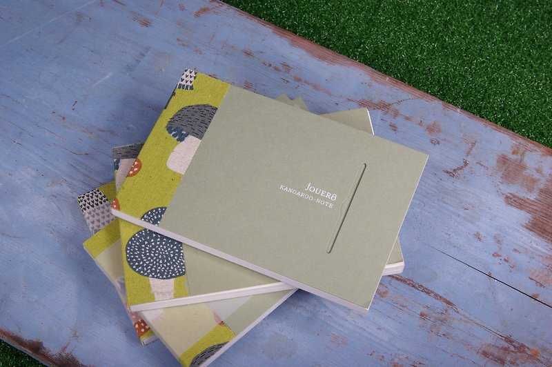 Kangaroo Notebook - mushroom mushroom touch Notepad (grass green) presented a bite Bookmarks - สมุดบันทึก/สมุดปฏิทิน - กระดาษ สีเขียว