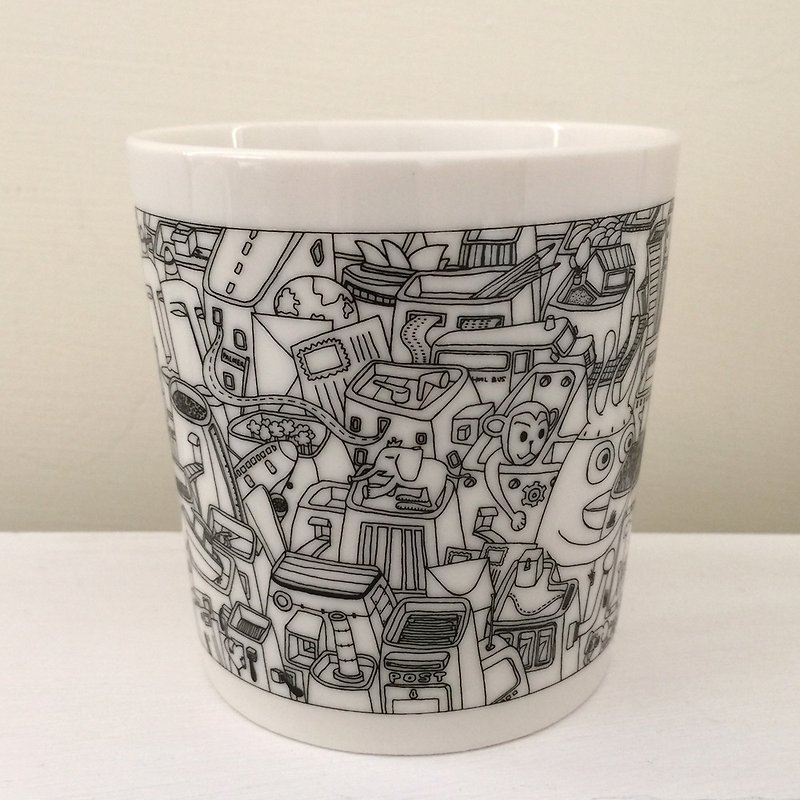 All-Ceramic Mug Memories | MonkeyCookie - แก้วมัค/แก้วกาแฟ - ดินเผา ขาว