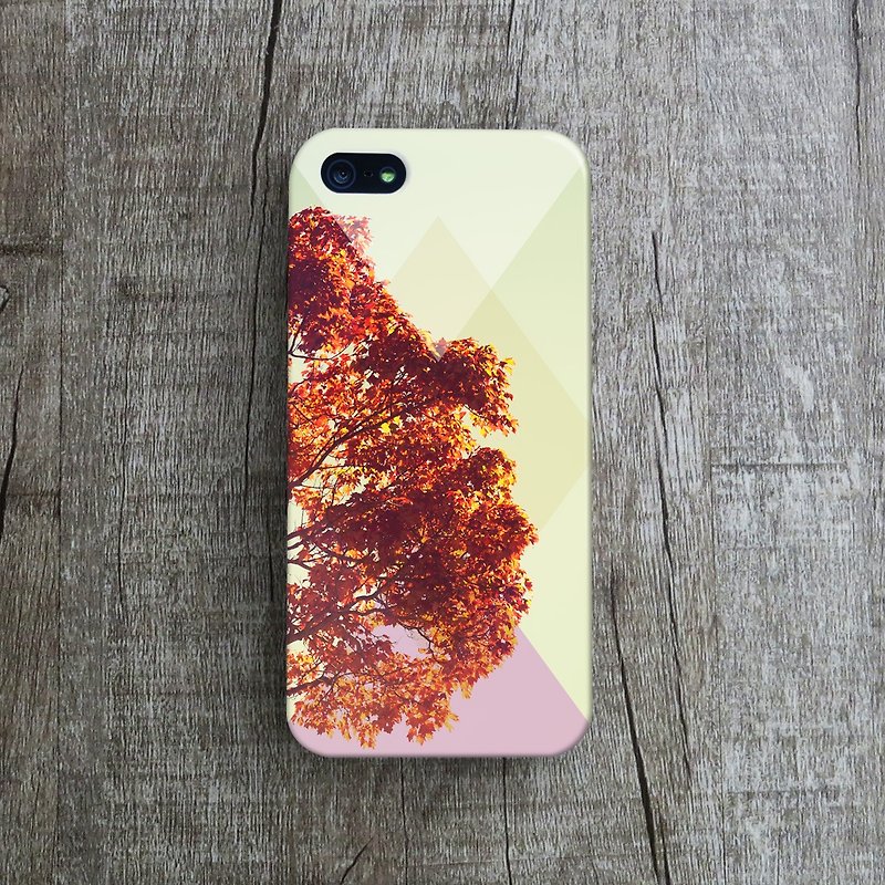 OneLittleForest - customized mobile phone protection shell - iPhone 4, iPhone 5, iPhone 5c- maple - Phone Cases - Plastic Brown
