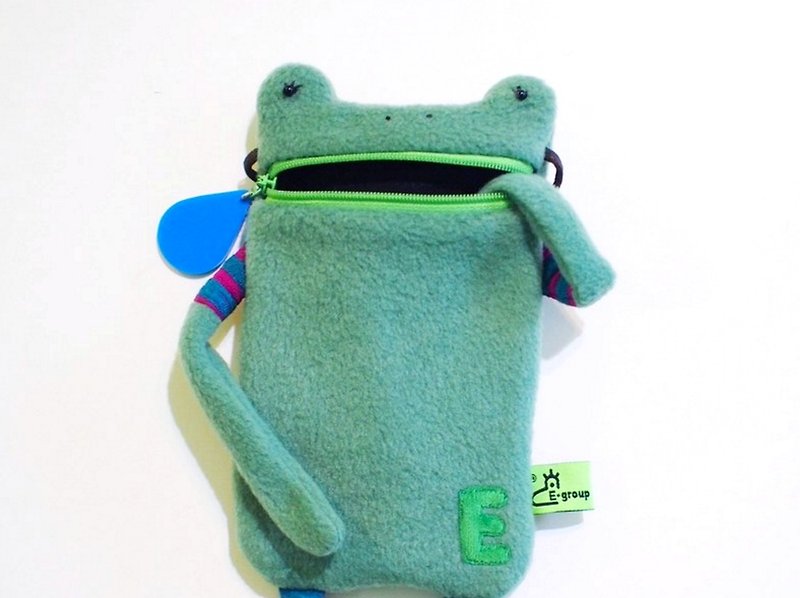 E*group 阿蛙口水包 iphone  手機袋 灰綠 - 其他 - 紙 藍色