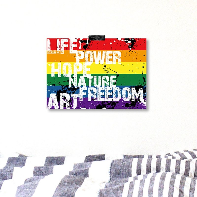 Rainbow poster - Wall Décor - Other Materials Multicolor