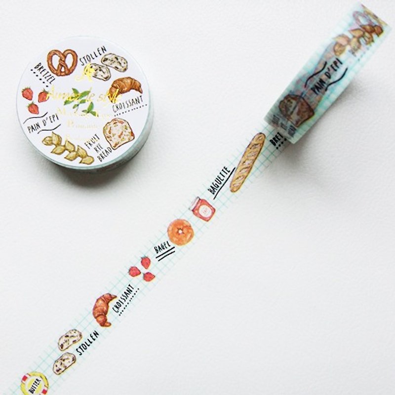 Aimez le style 15mm and paper tape (05113 bakery) - Washi Tape - Paper Multicolor