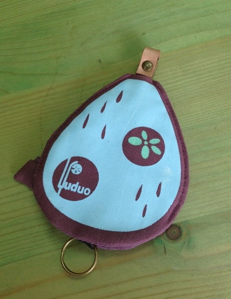 Little Raindrops love traveling ‧ keychain (pink), but when the purse - Coin Purses - Other Materials Pink
