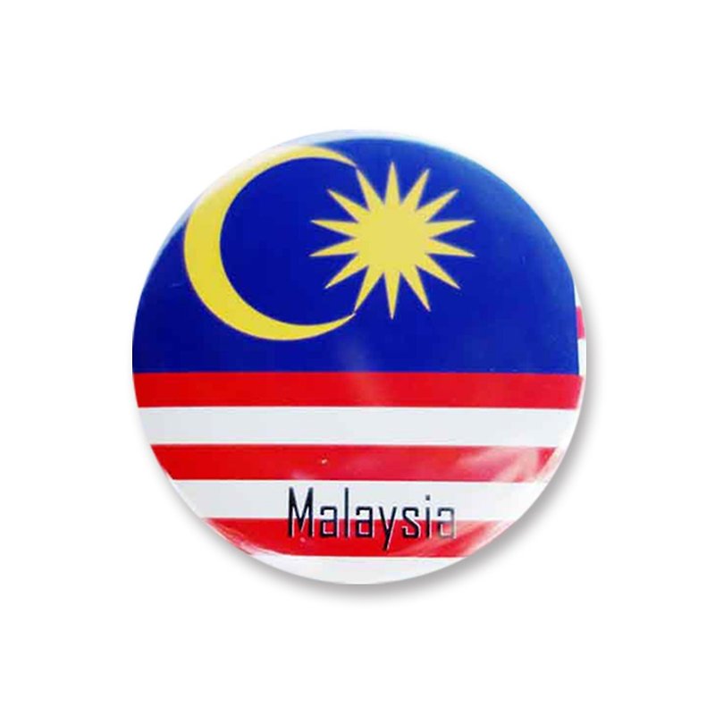 Magnet Opener-[World Flag Series] - Malaysia - แม็กเน็ต - โลหะ ขาว