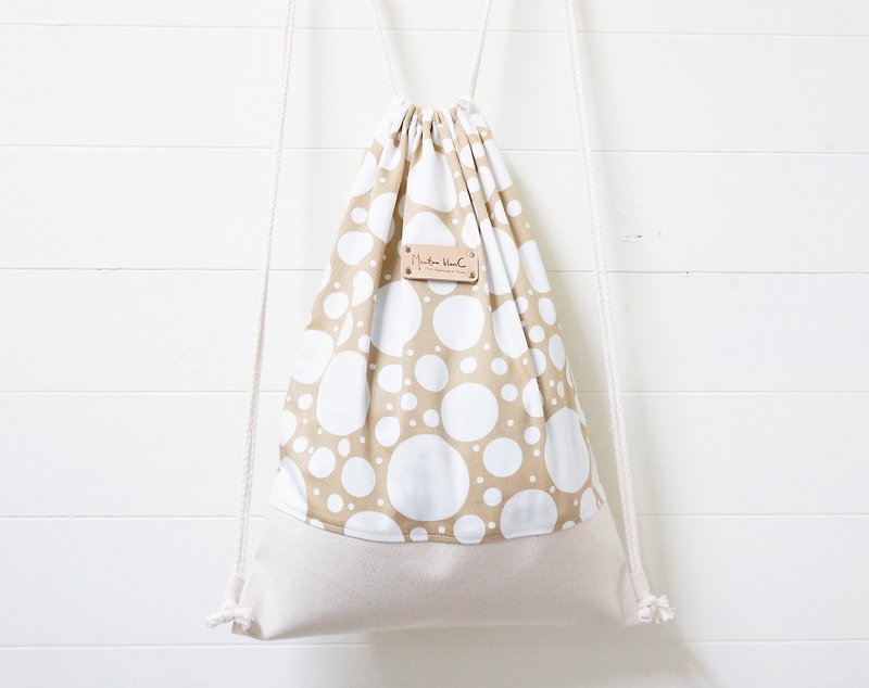 Keren children back beam port package | Colour bubblegum - Drawstring Bags - Other Materials White