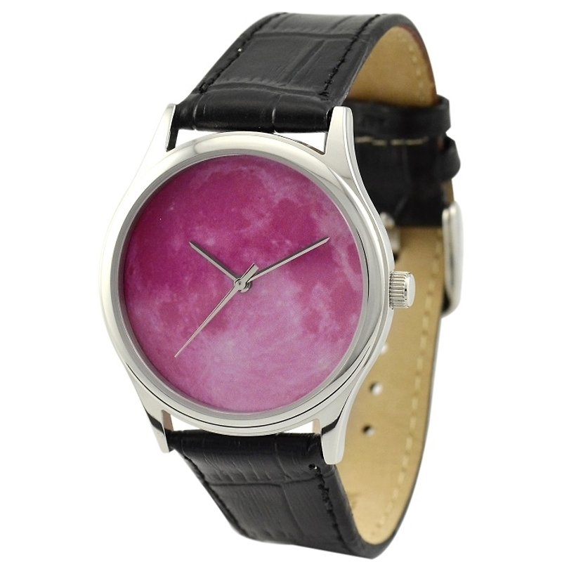Moon watch (pink) - นาฬิกาผู้หญิง - โลหะ สึชมพู