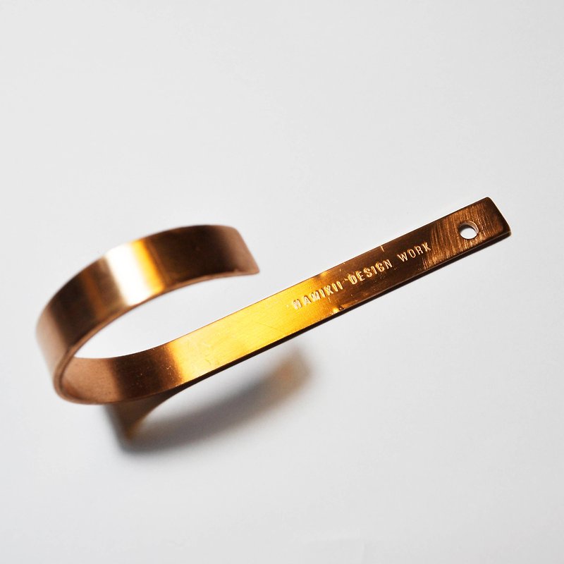手作りの銅のフック（ナローバージョン） - 収納用品 - 金属 レッド