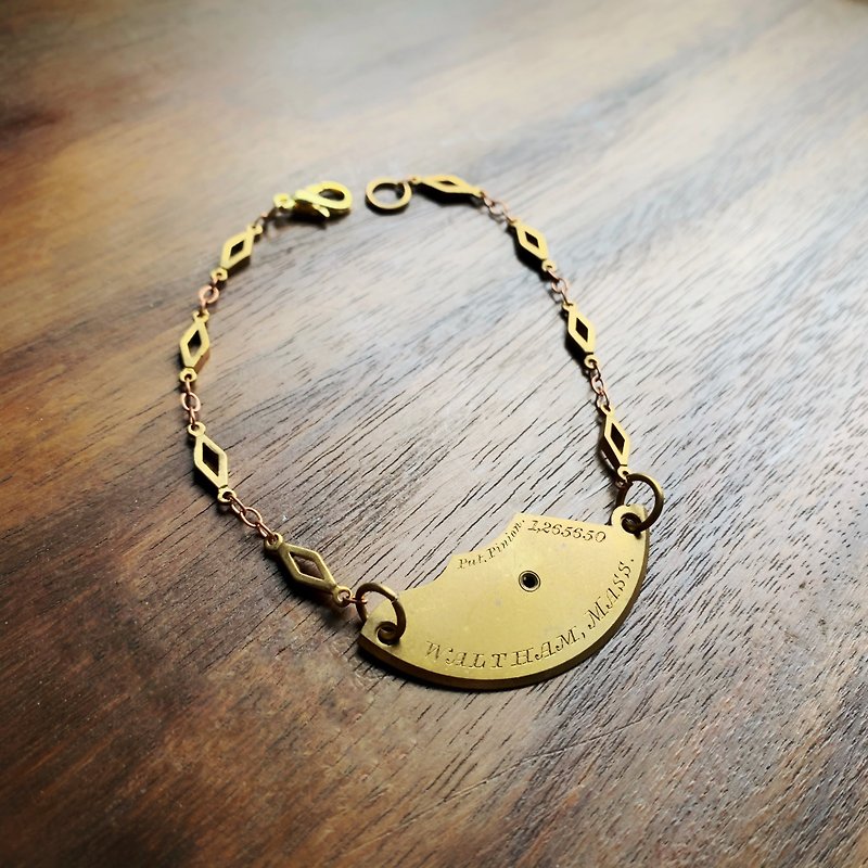 1960 Steampunk steampunk pocket watch movement bracelet - สร้อยข้อมือ - โลหะ สีทอง